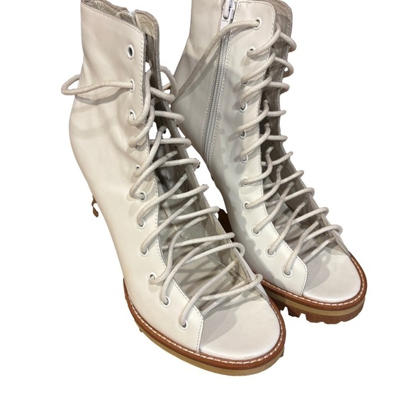 Free People Shoes - Jeffrey Campbell Free People White Palermo Heels